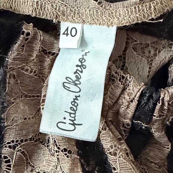 VTG Lace High Waist Shorts Size EU 40 Stripes Loungewear Coquette 90s Retro - Picture 7 of 9